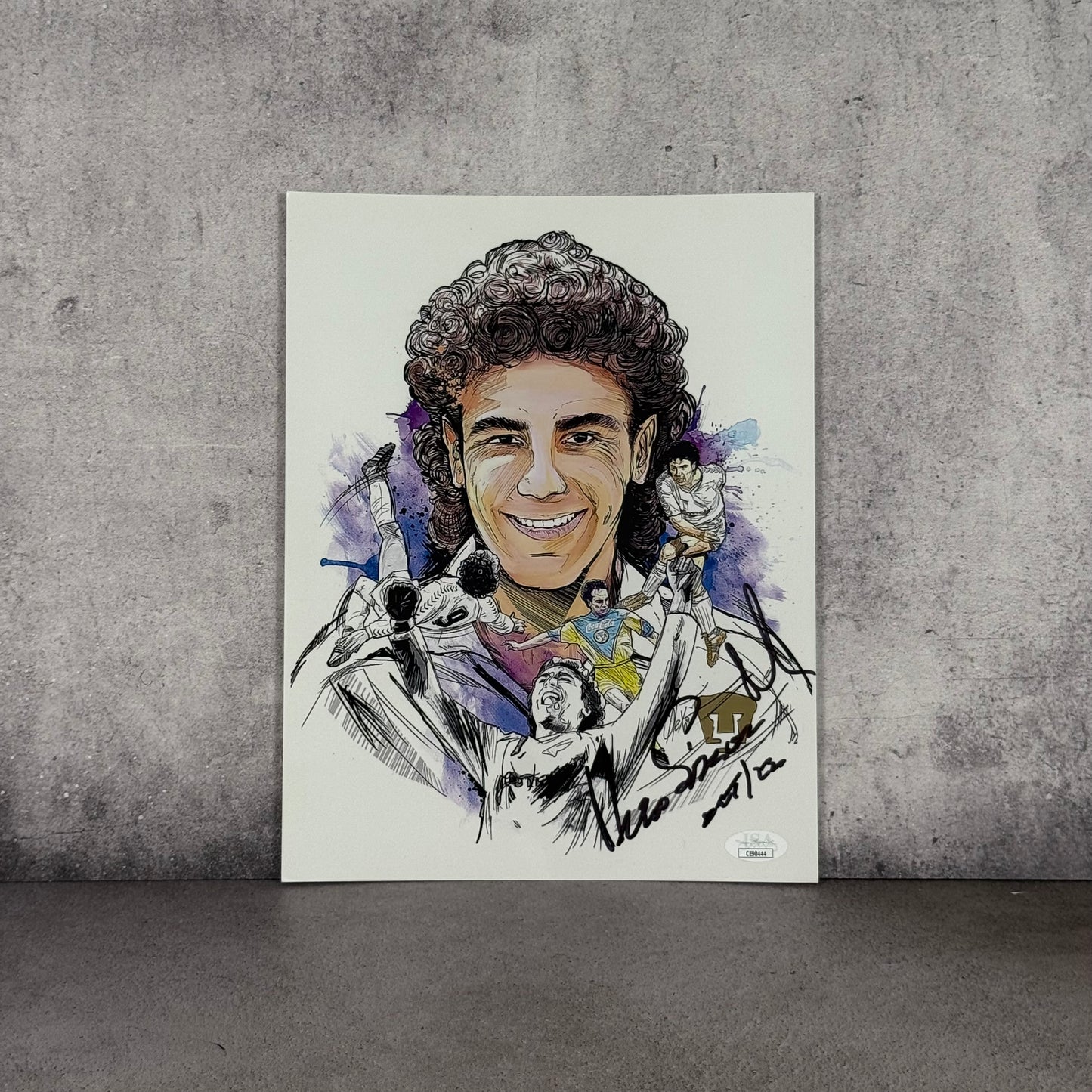 Print firmado por Hugo Sanchez