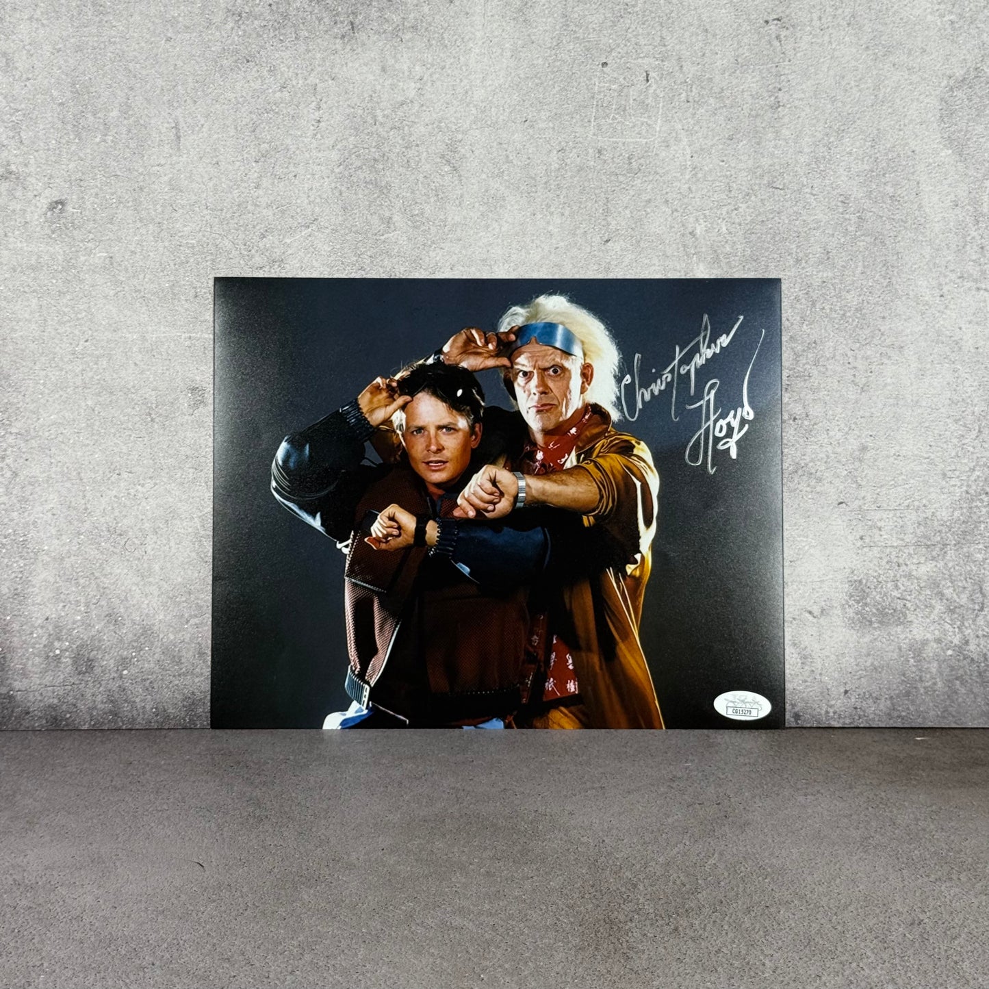 Foto Back to the future firmada por Chistopher Lloyd