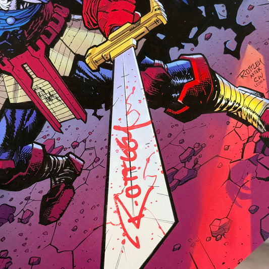 Print Invincible "Battle Beast" Bloody firmado por Ryan Ottley