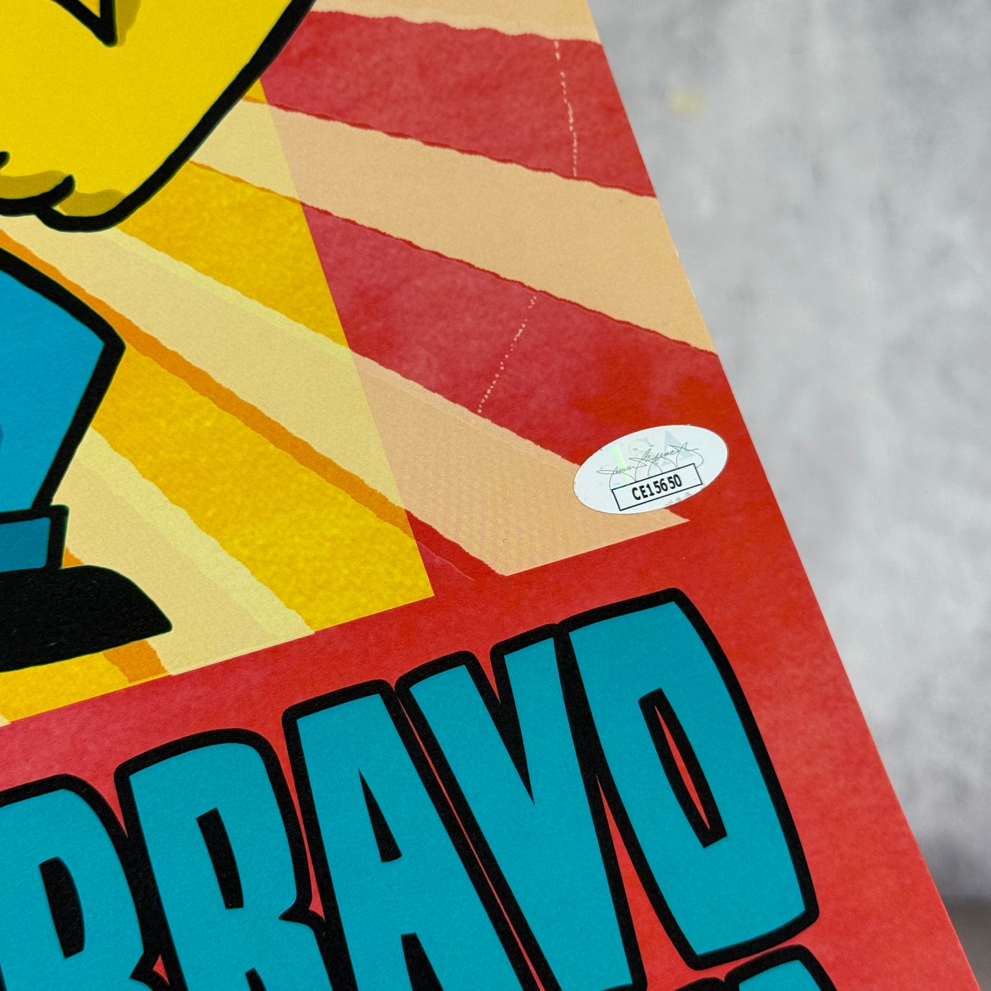 Poster Johnny Bravo firmado Van Partible