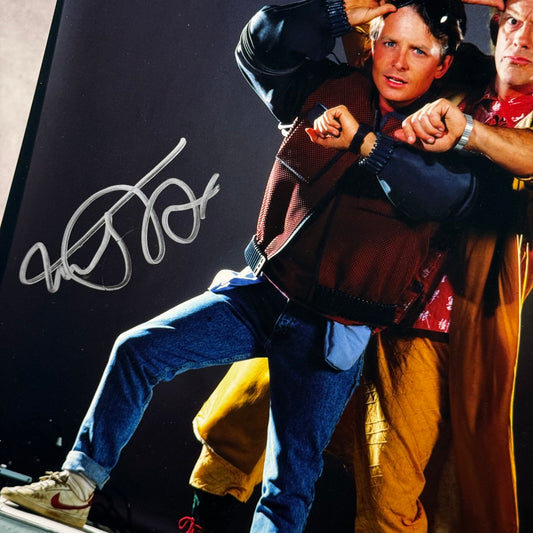 Poster Back 2 the Future firmado por Michael J fox & C LLoyd
