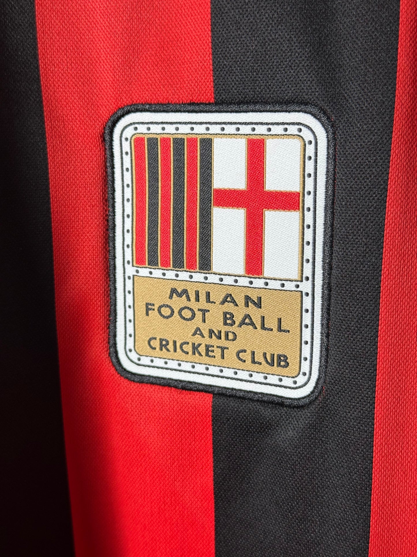 Jersey AC Milan 125º Aniversario firmado por Santiago Giménez | Certificado Match Worn Shirt (MWS)