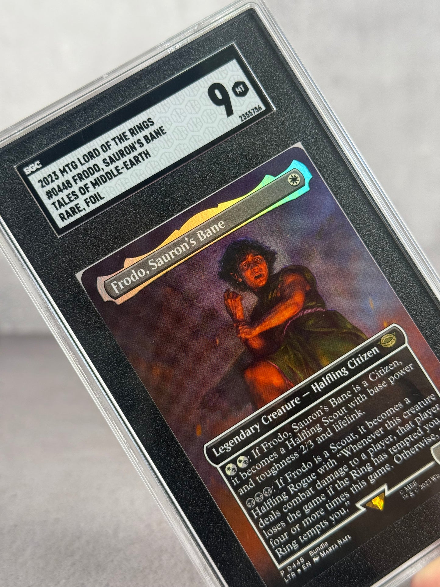 MTG Frodo Foil Secret Rare SGC 9