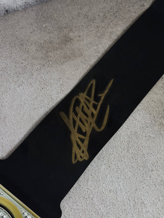 Cinturón WWE firmado por Drew McIntyre (doble cert)