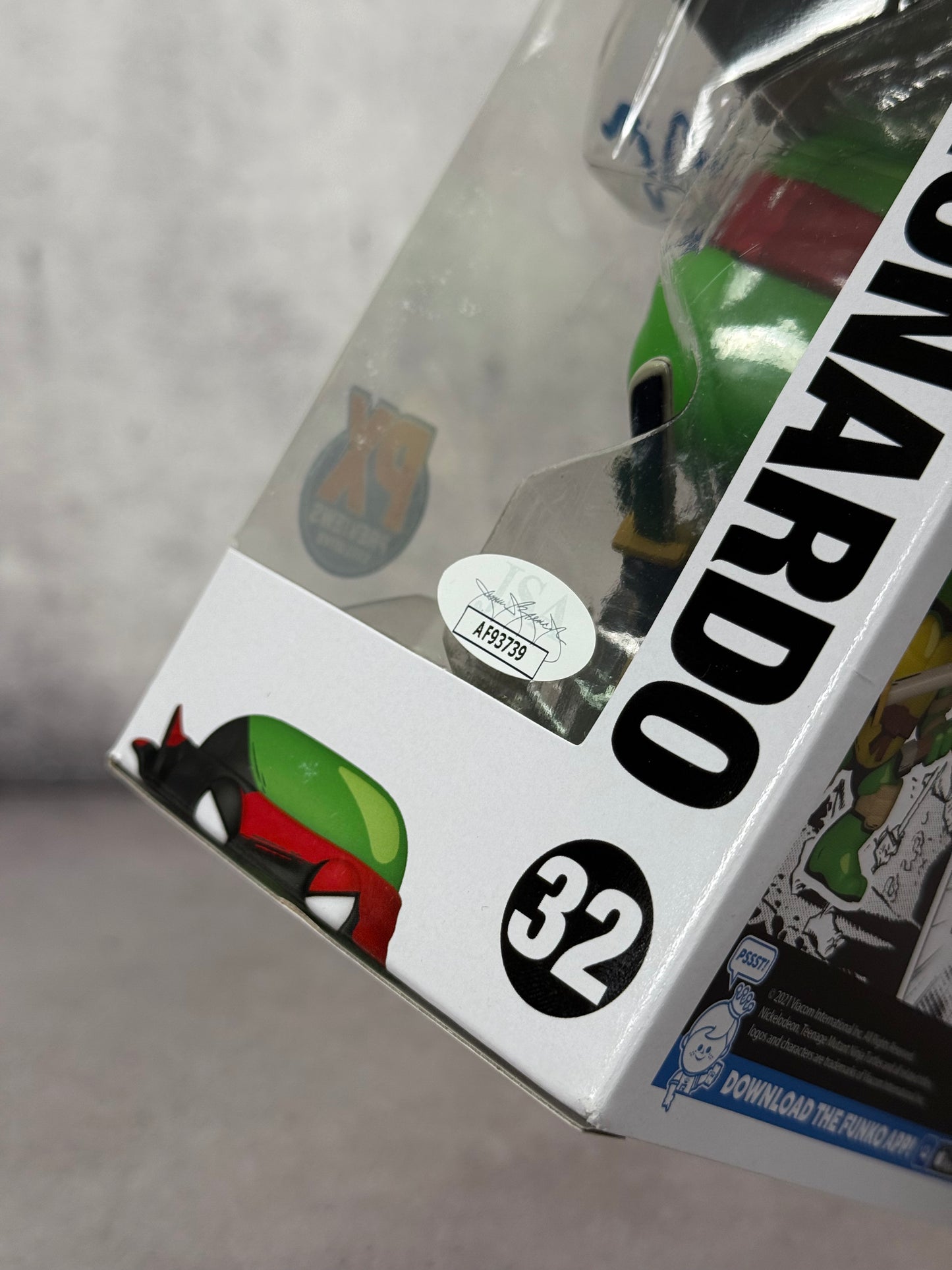 Funko Pop! Leonardo PX Previews – Firmado por Kevin Eastman (JSA)