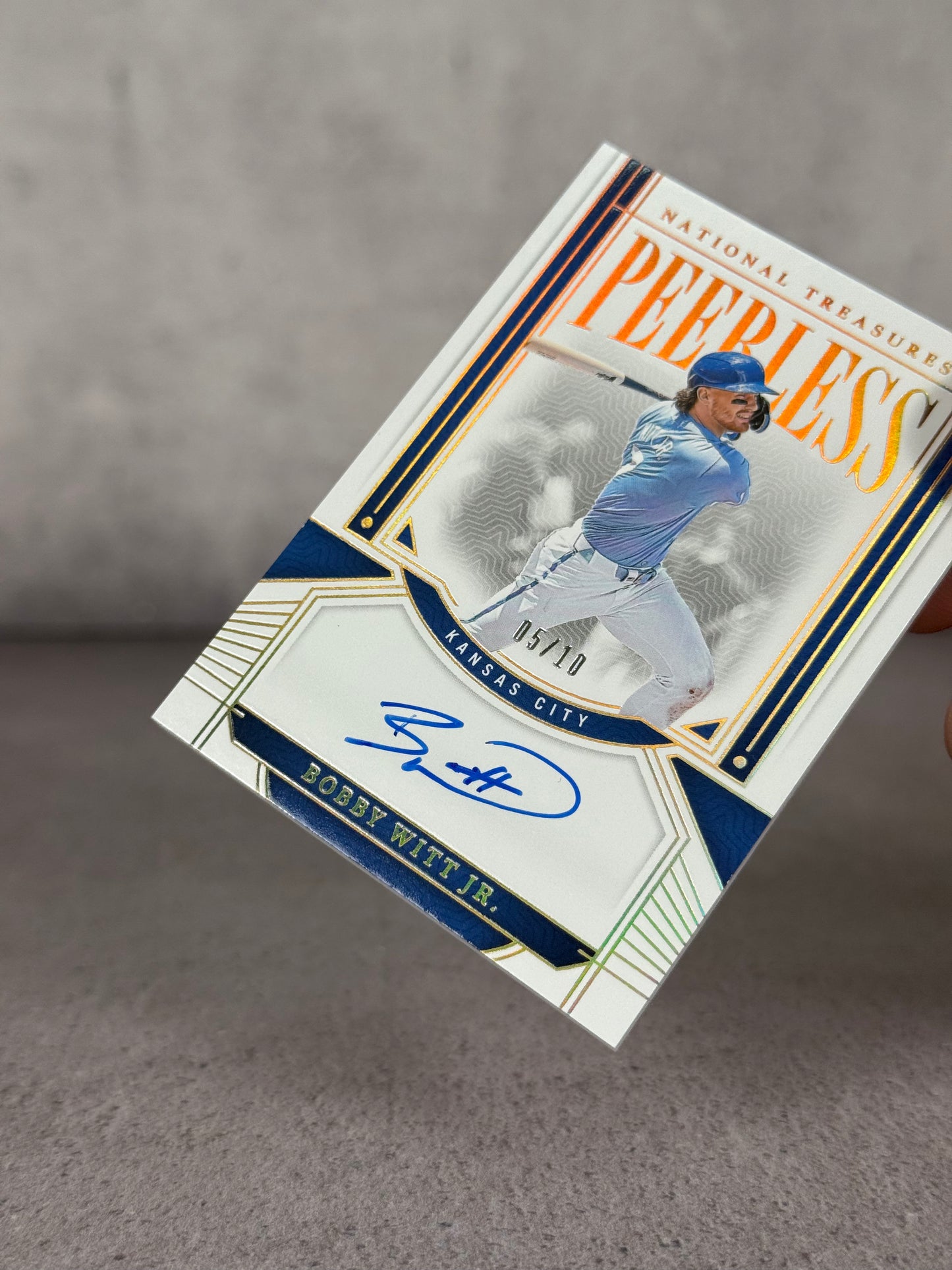 Bobby Witt Jr Auto 05/10 – Panini National Treasures