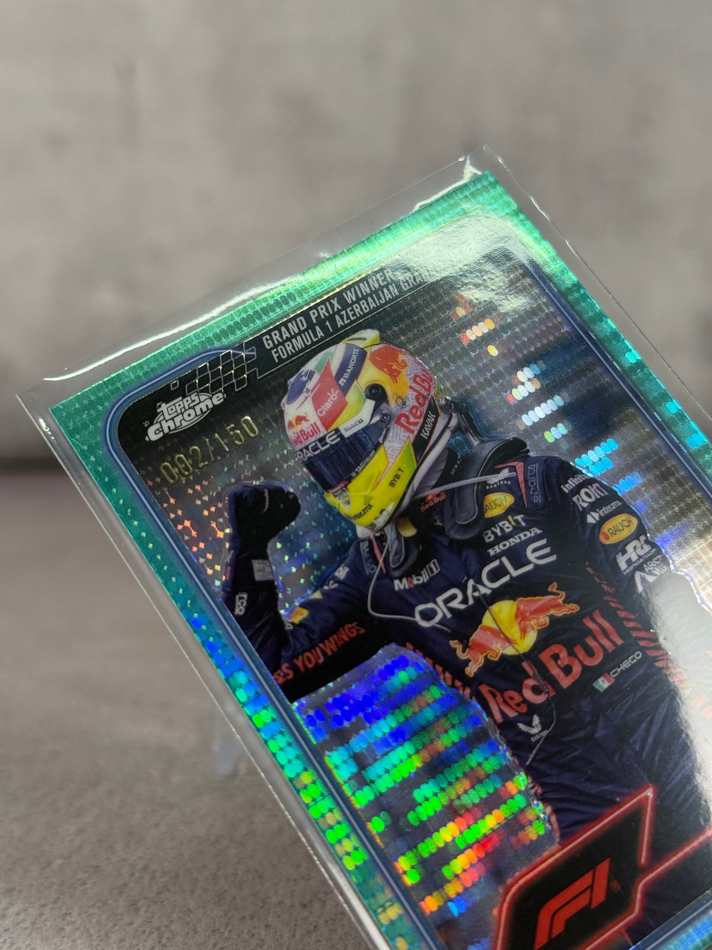 Topps Chrome F1 Checo Pérez Azerbaijan GP 2023 #002/150