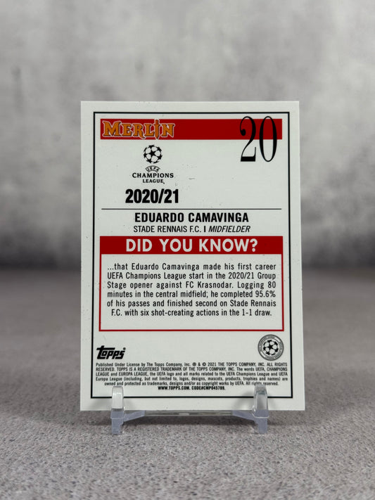 Tarjeta Topps Merlin Eduardo Camavinga Rookie