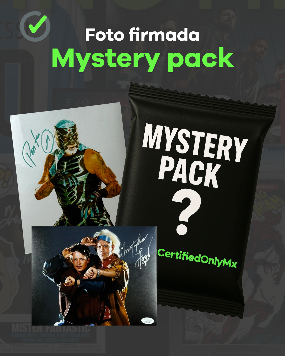 Mystery pack Foto Firmada