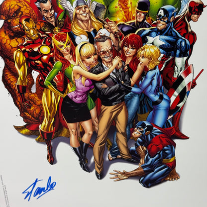 Print J Scott Campbell firmado por Stan Lee