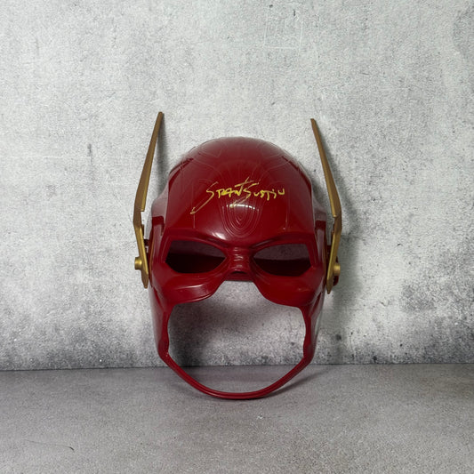 Máscara The Flash Mattel firmado por Grant Gustin (SWAU)