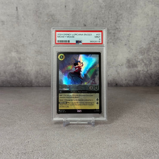 Tarjeta Disney Lorcana D23 Exclusive PSA 9
