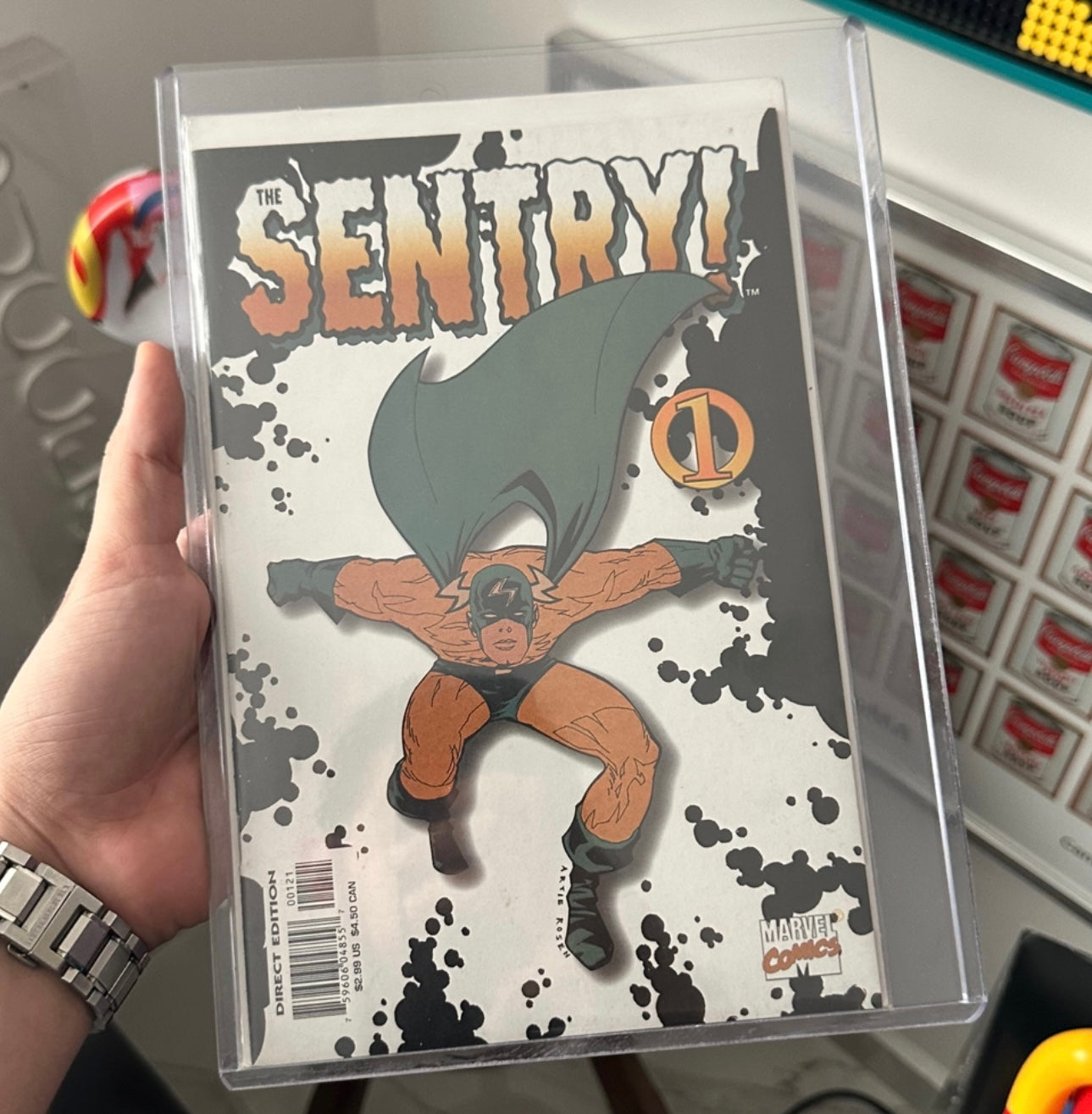 Comic primera aparición Sentry varaint