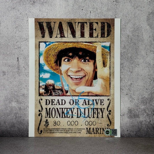Foto Luffy One Piece Netflix firmado por Iñaki Godoy (SWAU)