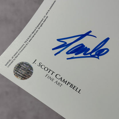 Print J Scott Campbell firmado por Stan Lee