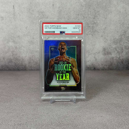 Tarjeta Rookie Wembanyama Topps exclusivo PSA 10