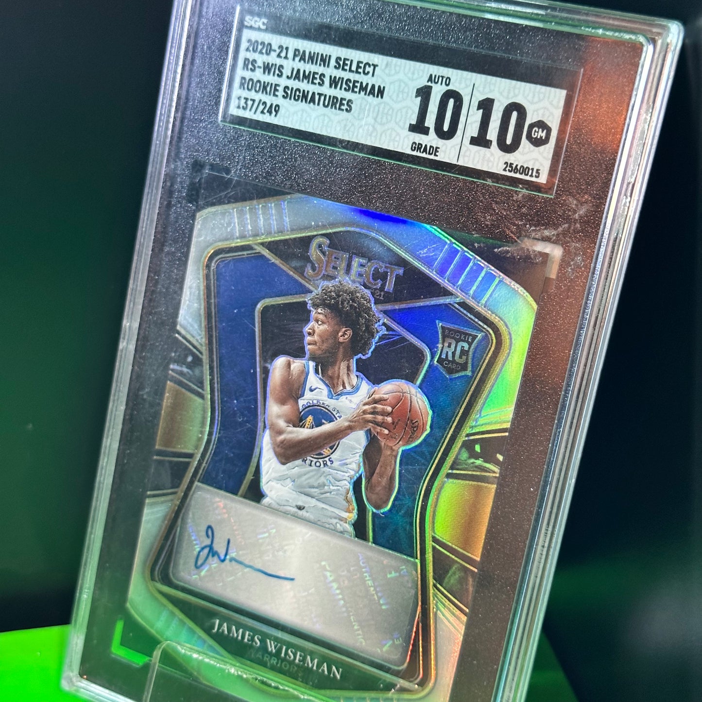 Tarjeta SGC 10 James Wiseman Rookie RC