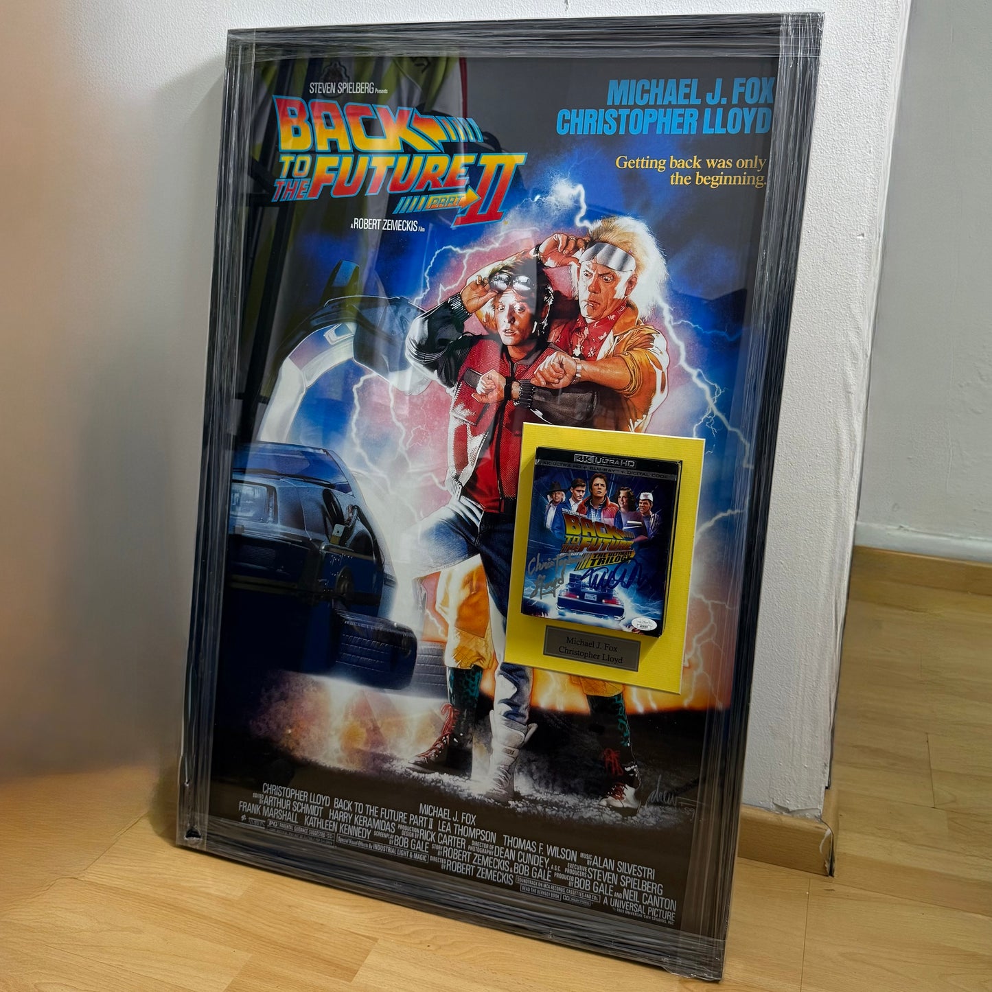 Bluray Back to the Future firmado firmado por Christopher Lloyd y Michael J Fox (JSA)