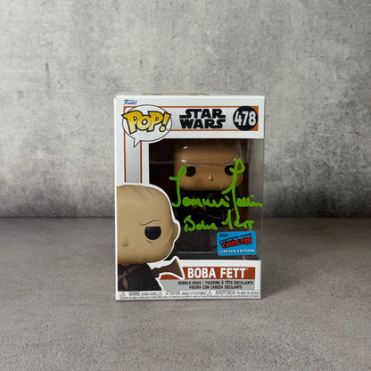 Funko Boba Fett NYCC 2021 firmado por Temuera Morrison (JSA)