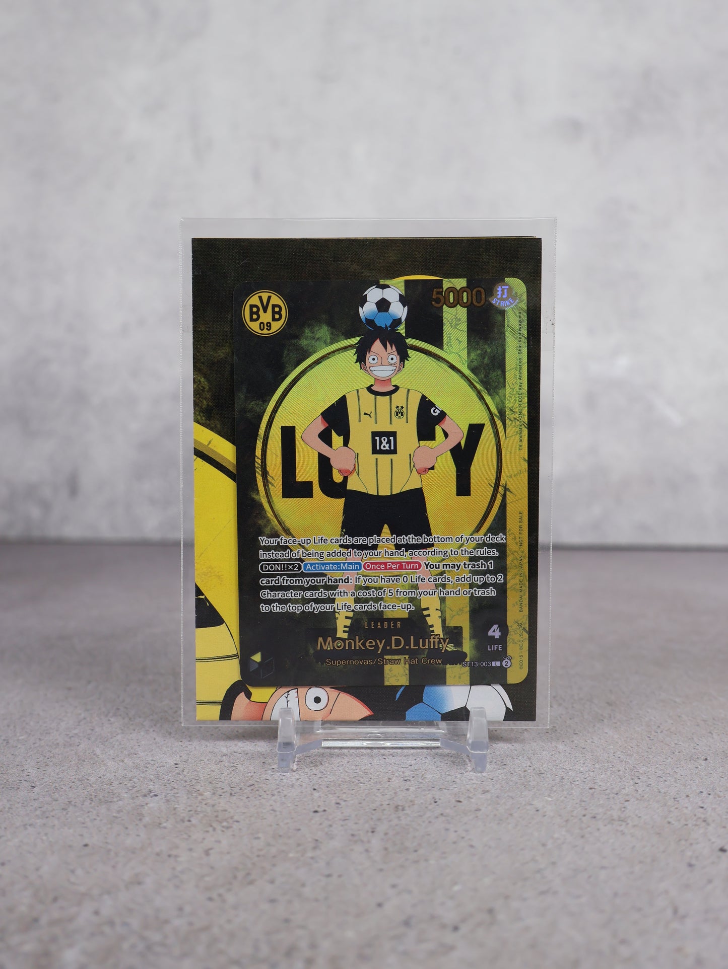Tarjeta One Piece x BVB Luffy Promo