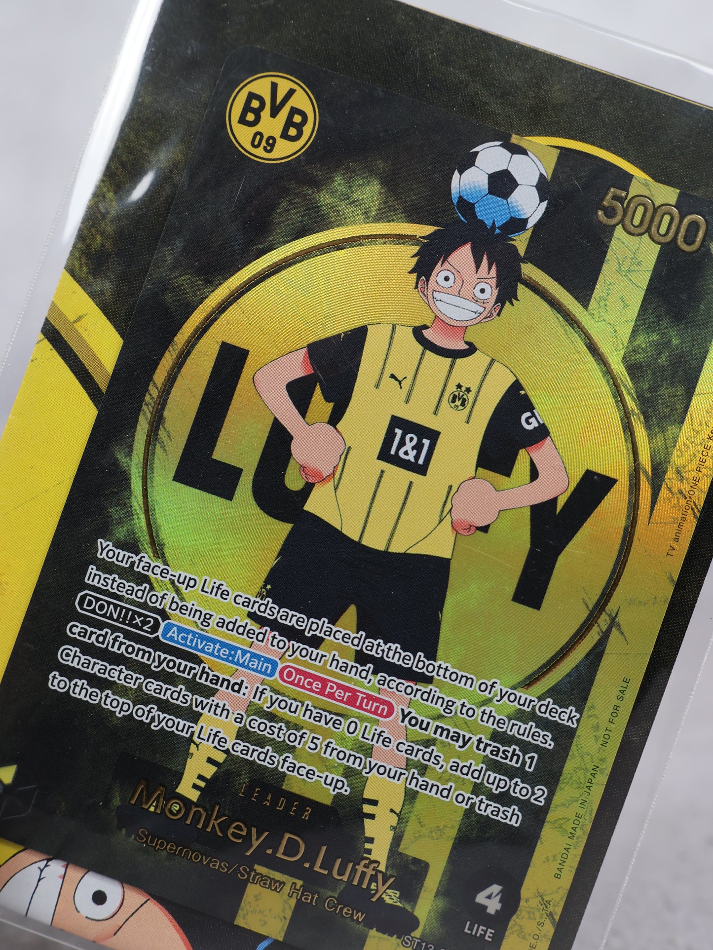 Tarjeta One Piece x BVB Luffy Promo