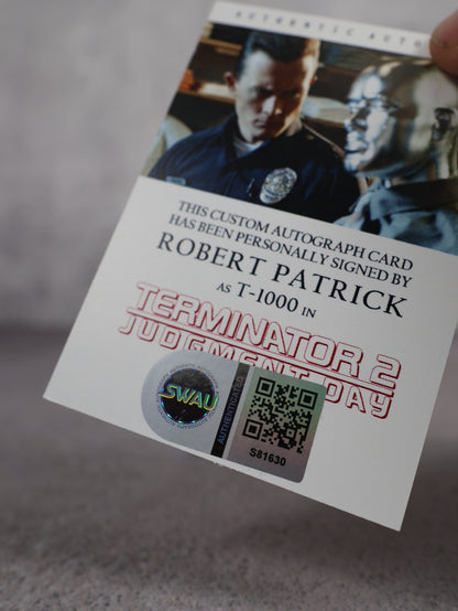 Tarjeta Terminator T1000 firmada por Robert Patrick | SWAU