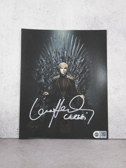 Foto Cersei firmado por Lena Headey | SWAU