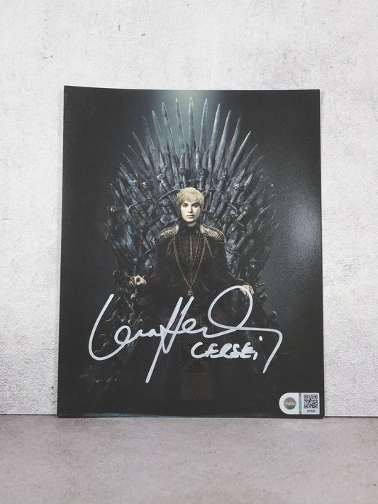 Foto Cersei firmado por Lena Headey | SWAU