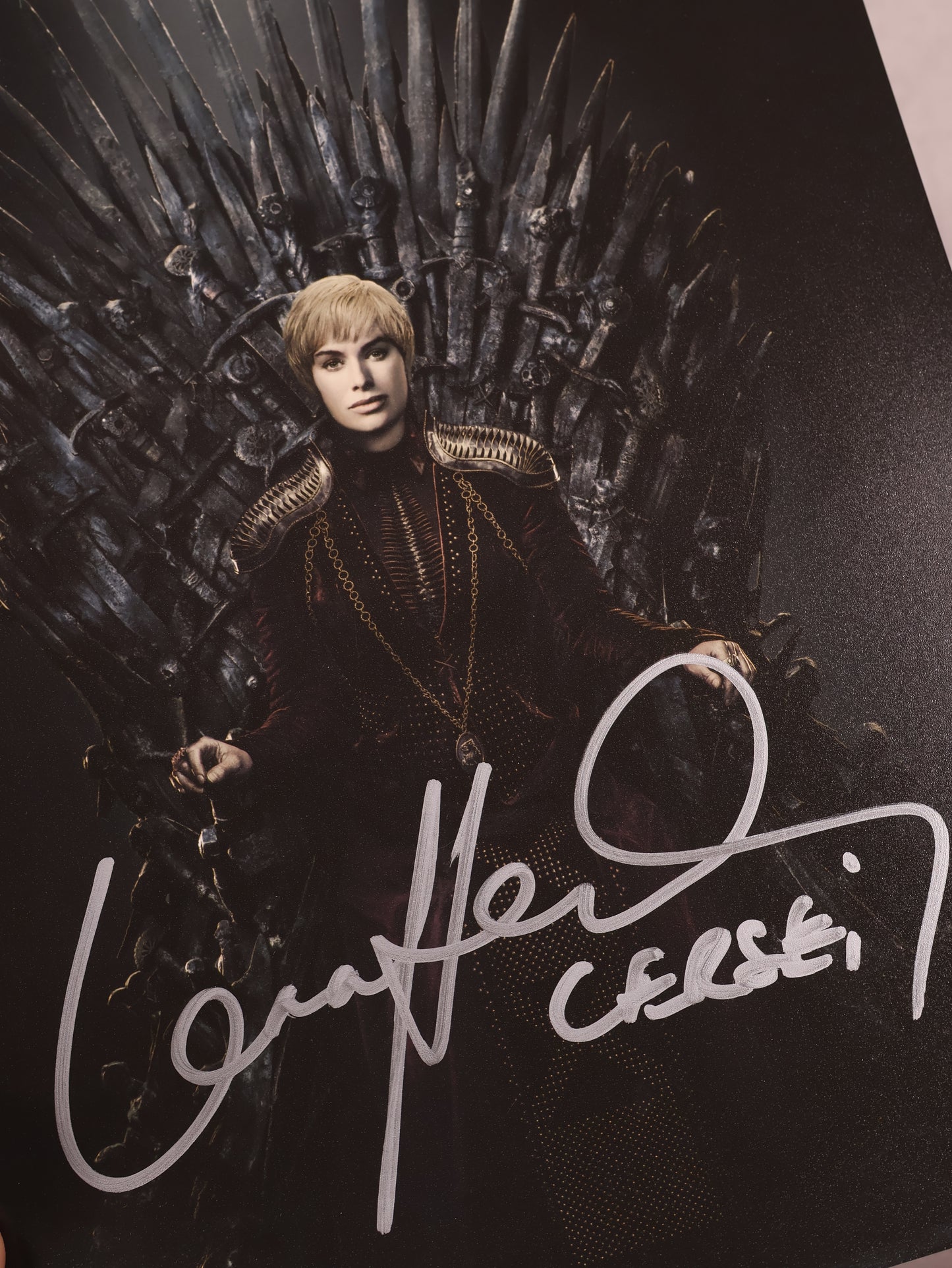 Foto Cersei firmado por Lena Headey | SWAU