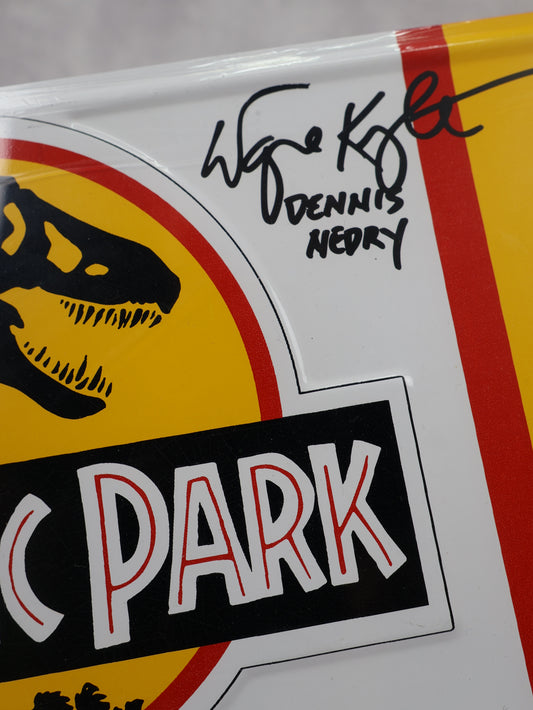 Placa Jurassic Park firmada por Wayne Knight | JSA