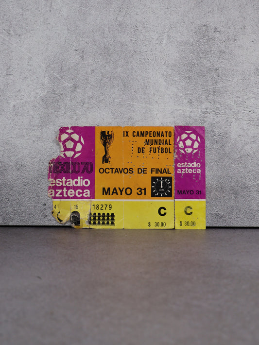 Boleto inauguración Mundial México 70