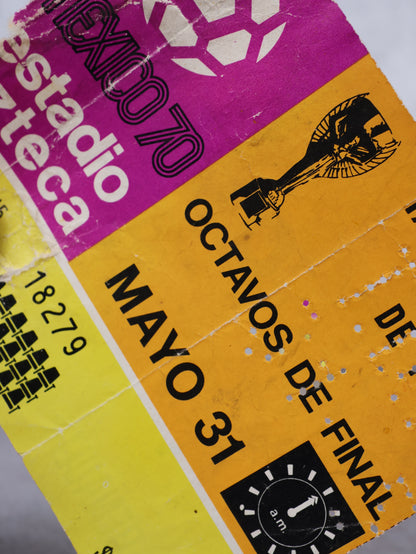 Boleto inauguración Mundial México 70