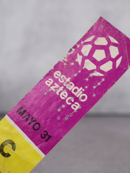 Boleto inauguración Mundial México 70