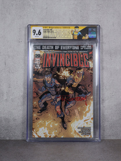 Comic Invincible #98 CGC 9.6 firmado por Ryan Ottley