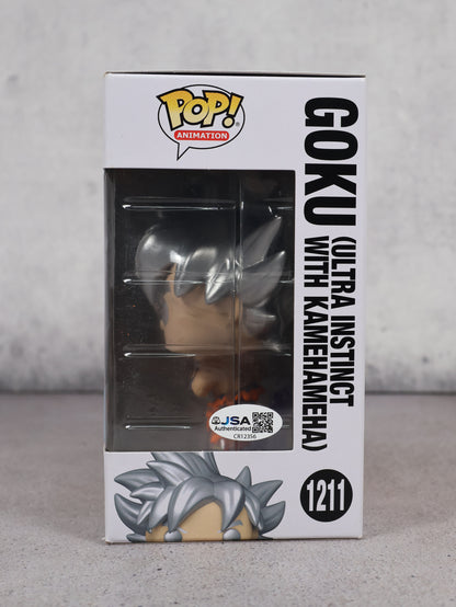 Funko Pop Goku Ultra Instinct Fall Convention exclusive 2022 firmado por Mario Castañeda