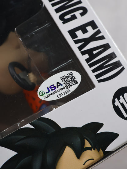 Funko Pop SDCC 2022 Goku driving exam firmado por Mario Castañeda