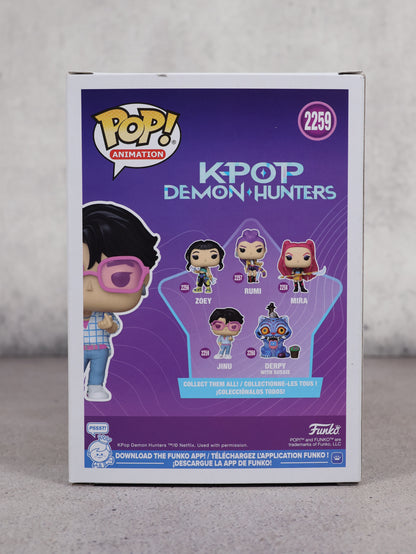 Funko JINU K-Pop Demon Hunters firmado por Andrew Choi (JSA)