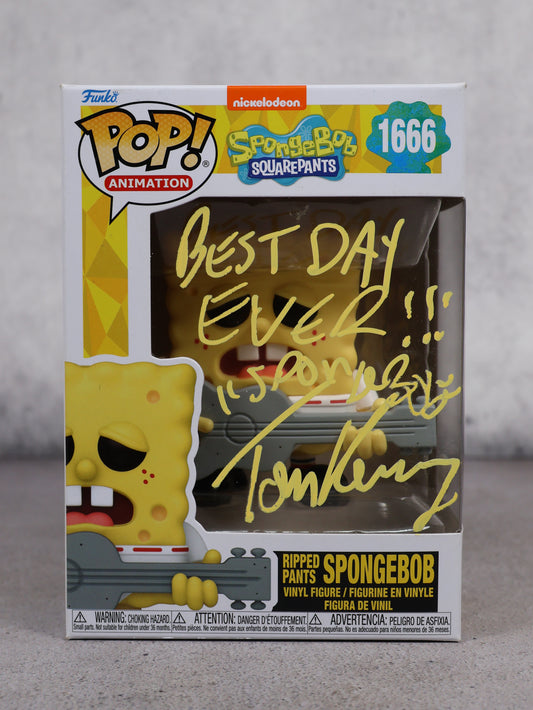 Funko Bob Esponja firmado por la voz Tom Kenny (JSA)