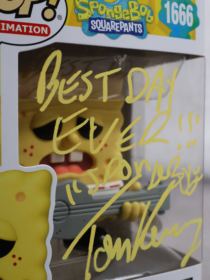 Funko Bob Esponja firmado por la voz Tom Kenny (JSA)