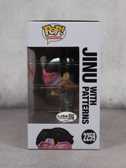 Funko JINU Chase K-Pop Demon Hunters firmado por Andrew Choi (JSA)