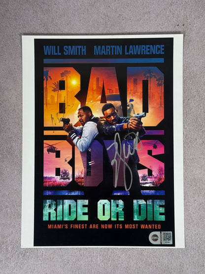 Print Bad Boys firmado por Will Smith certificado SWAU