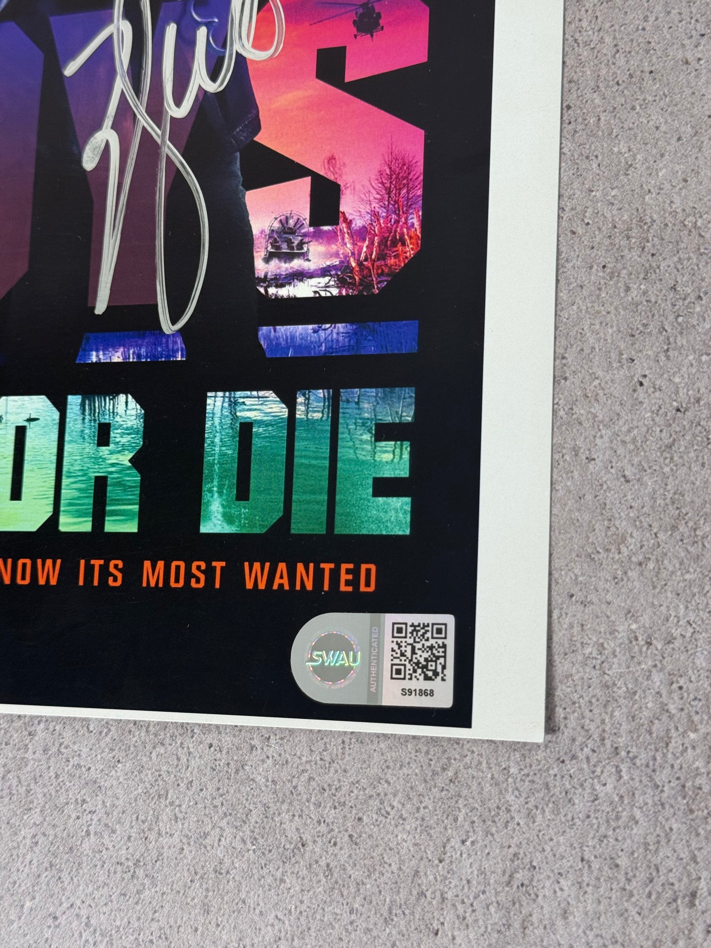 Print Bad Boys firmado por Will Smith certificado SWAU