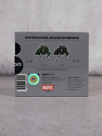 Agoro Doctor Doom Collectible Silver (Lámina de Plata) SDCC Exclusive 2026 LE 1000