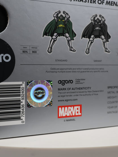 Agoro Doctor Doom Collectible Silver (Lámina de Plata) SDCC Exclusive 2026 LE 1000