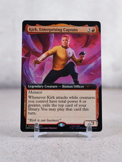 Magic The Gathering x Star Trek Promo Kirk, Enterprising Captain exclusiva de San Diego Comic Con 2026