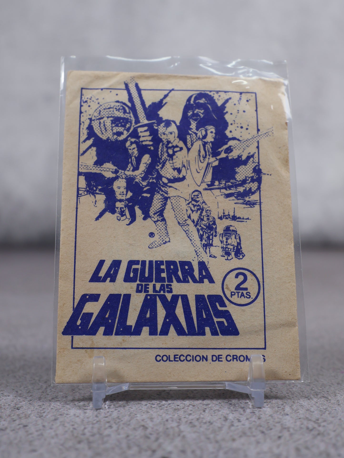 Sobres sellados Cromos de Colección "La Guerra de las galaxias" (star wars) 1977 marca PACOSA
