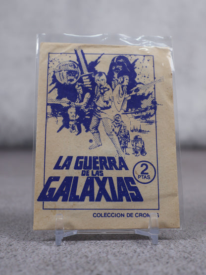 Sobres sellados Cromos de Colección "La Guerra de las galaxias" (star wars) 1977 marca PACOSA