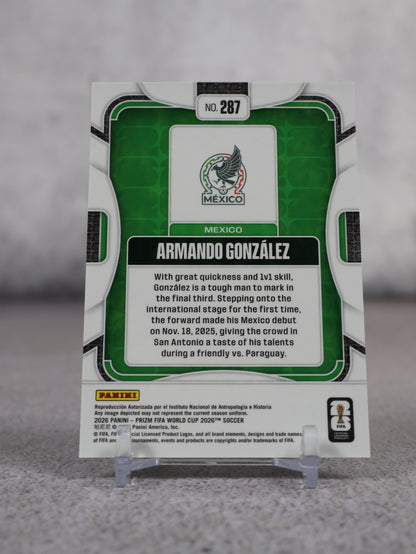 Panini Prizm FIFA World cup 2026 Armando González (México) Rookie
