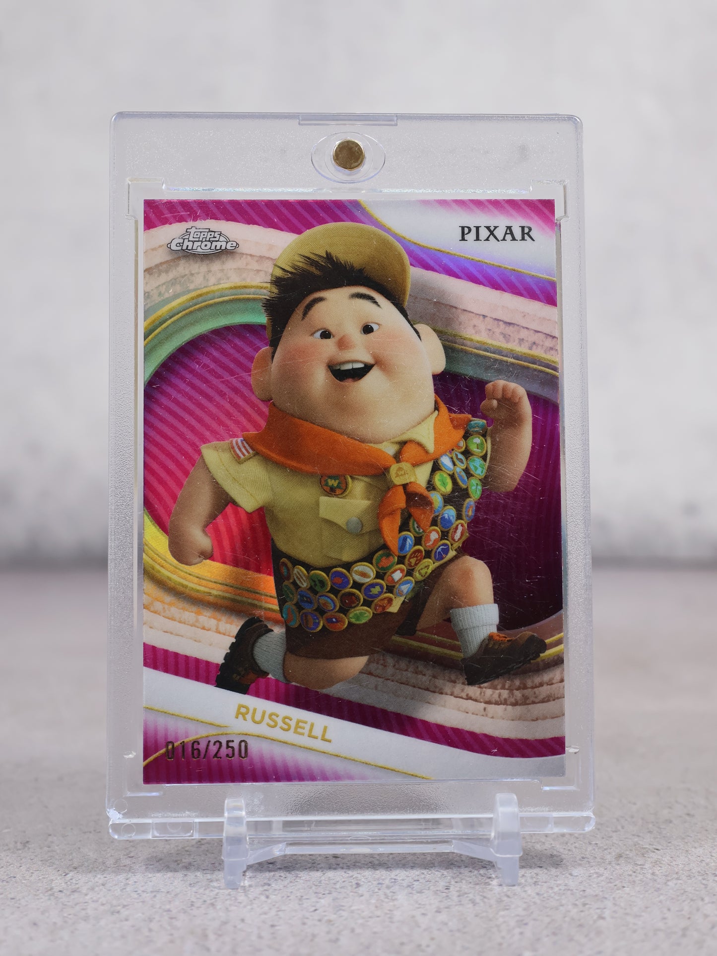 Topps Chrome 2025 Disney Pixar Russell UP numerada 16/250