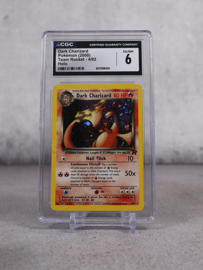 Pokemon Dark Charizard Holo 4/82 Team Rocket 2000 CGC 6